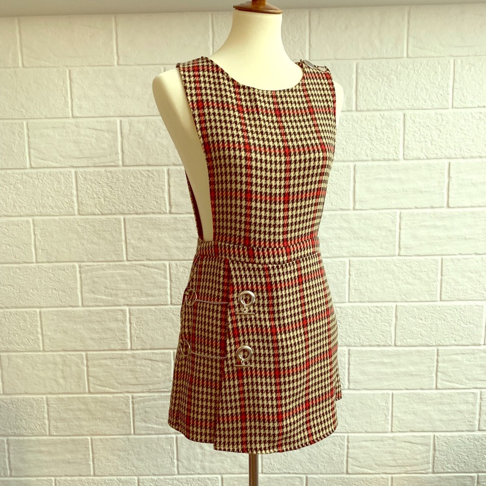 MANGO Brand New Checked Mini Romper